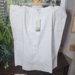 Eileen Fisher Crisp White Pencil Skirt